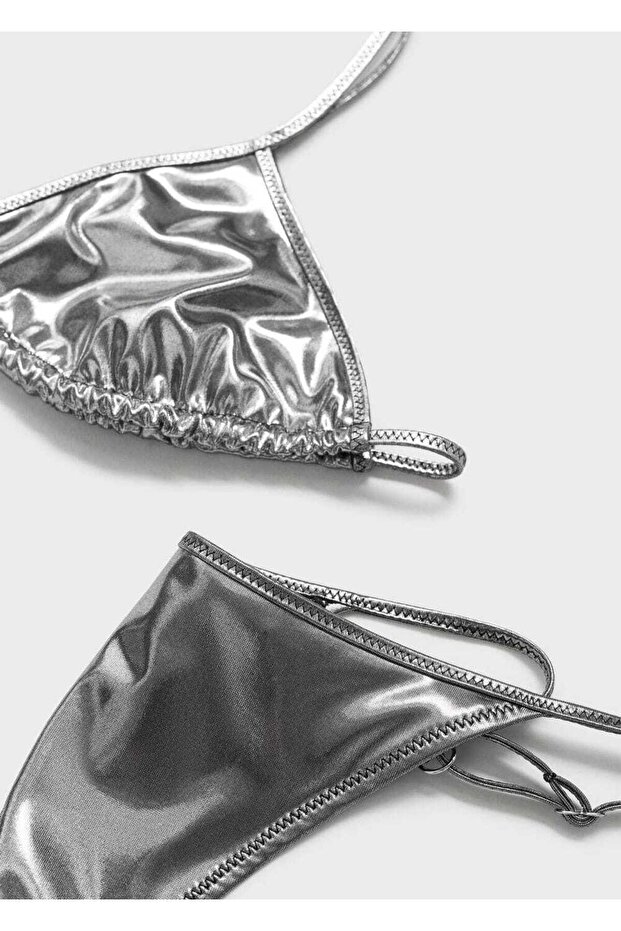 Metallic Look Bikini Bottom - 6