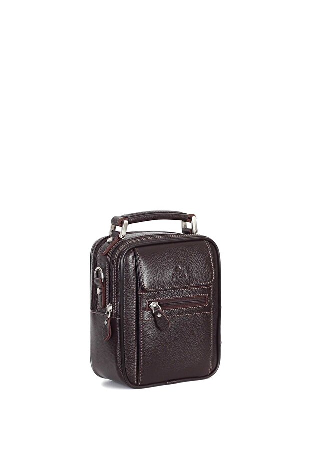 Floter Brown Leather Portfolio Bag - 395
