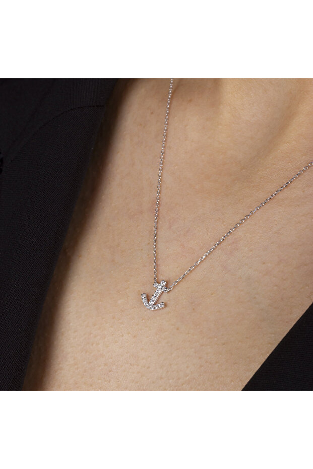 Gümüş Çapa Kolye 114519 - 3