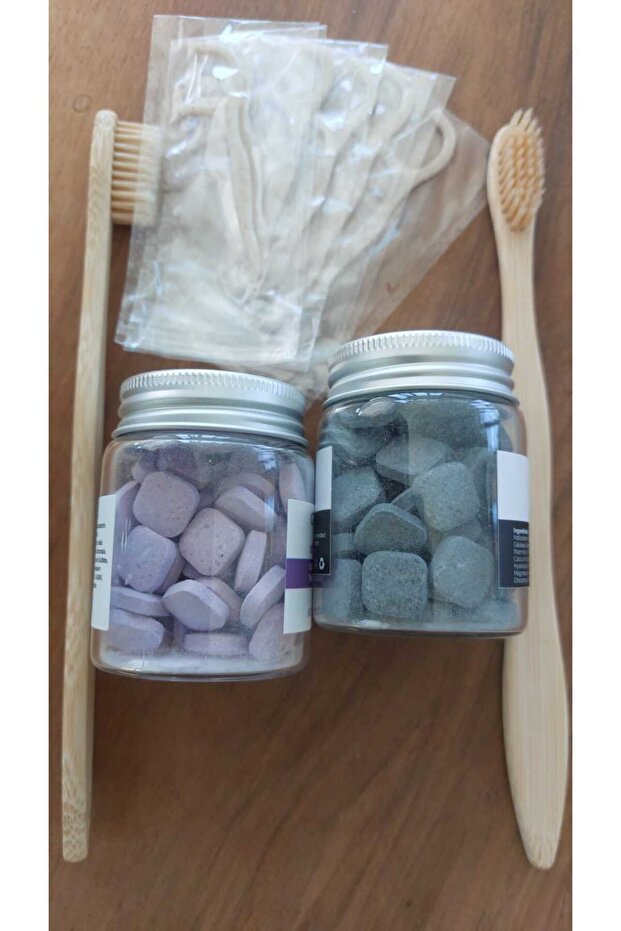 TABLET DİŞ MACUNU + DİŞ BEYAZLATICI 2 Adet Bambu Diş Fırçası, 6 Adet Diş İpi HEDİYELİ - 2