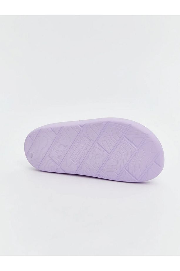 LCW STEPS Lila Çift Bantlı Kız Çocuk Terlik - 4