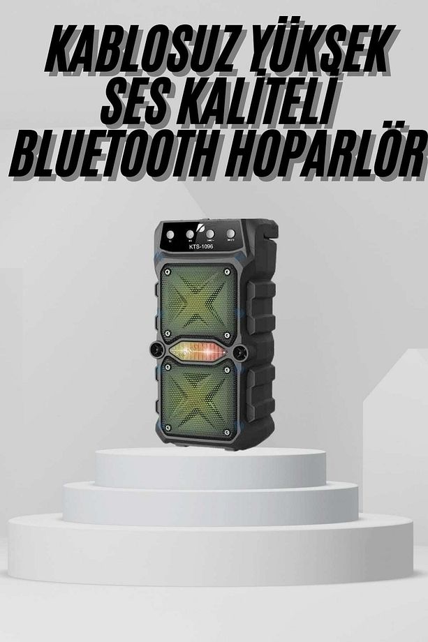 T-19Bluetooth Hoparlör Yüksek Ses Kaliteli Büyük Boy Çift Çıkışlı Ses Bombası - 1