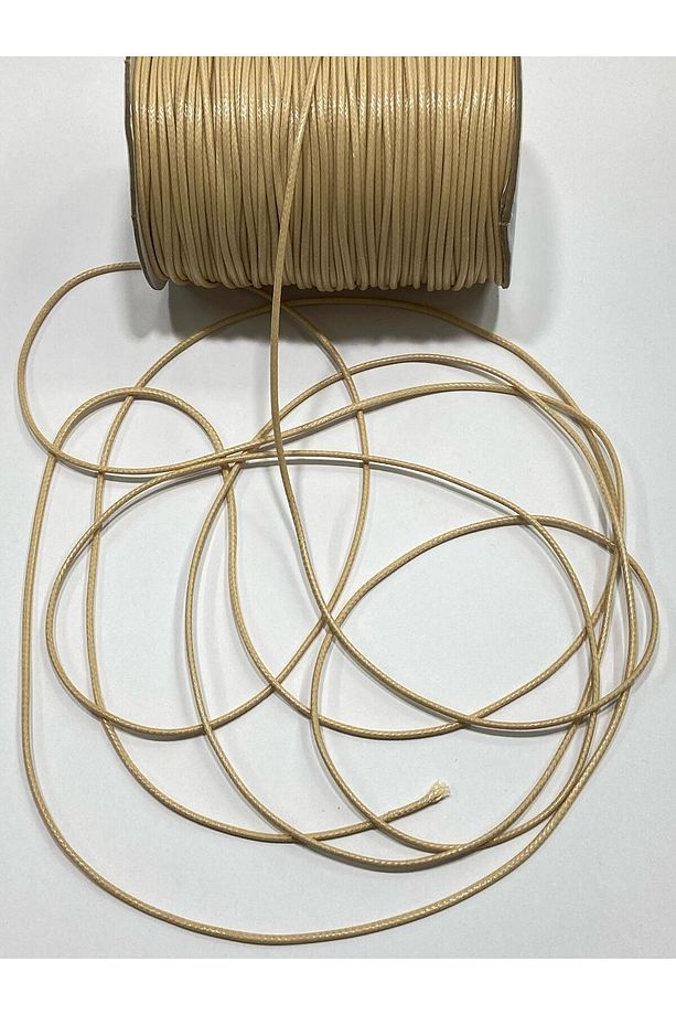 Deri İp / Bileklik İpi / Takı Tasarım İpi / 5 Metre / 1,5 mm / - 1
