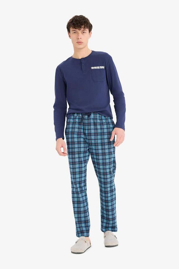 Regular Fit Kareli Cepli Pijama Altı E0512ax25sm - 5
