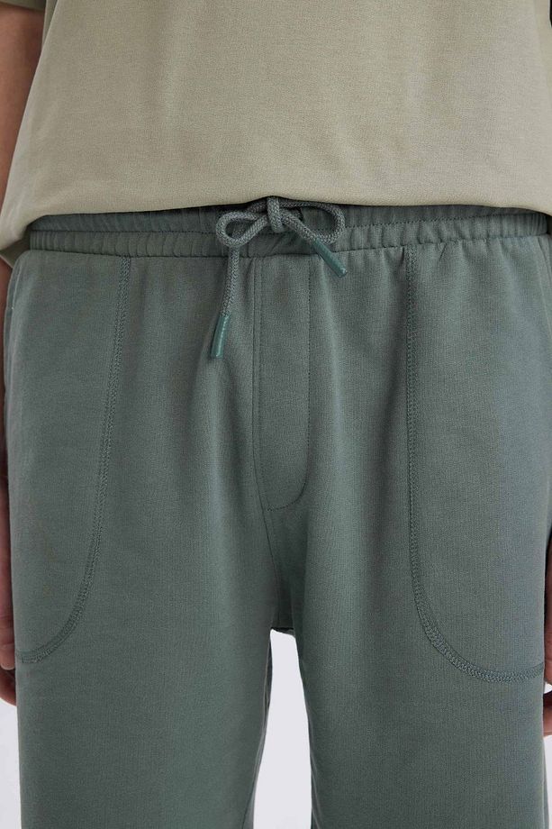 Slim Fit Dar Kesim Dar Paça Cepli Basic Düz Şort B8673ax24sm - 5
