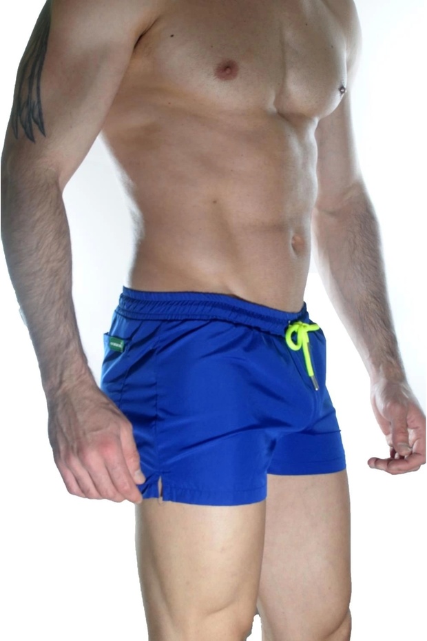 Erkek Mavi Mini Mayo Short - 5