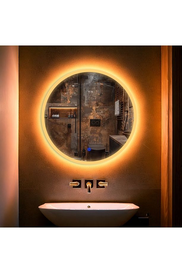 Orbit Led'li Kumlamalı Lavabo & Banyo Aynası (Dokunmatik Sensörlü) - 2