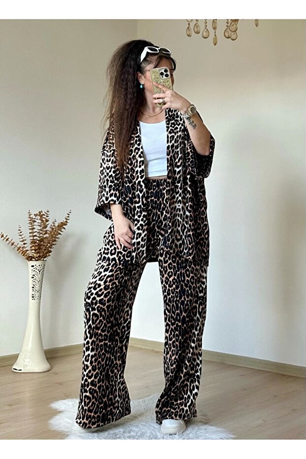 Leopard Kimono Set - 2