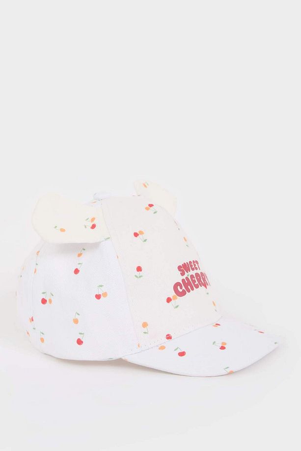 Kız Bebek Baskılı Pamuklu Cap Şapka D8386A525SM - 2