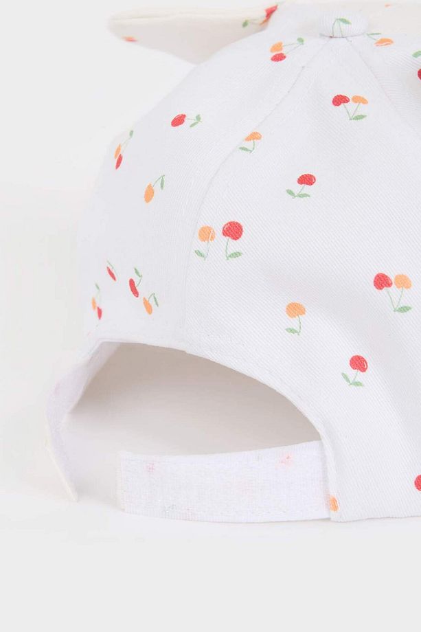 Kız Bebek Baskılı Pamuklu Cap Şapka D8386A525SM - 5
