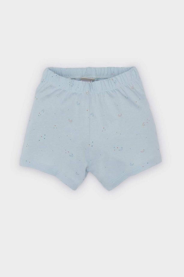 Erkek Bebek Pijama Takımı Baskılı Kısa Kollu Penye Üst Beli Lastikli Şort E1184A525HS - 2