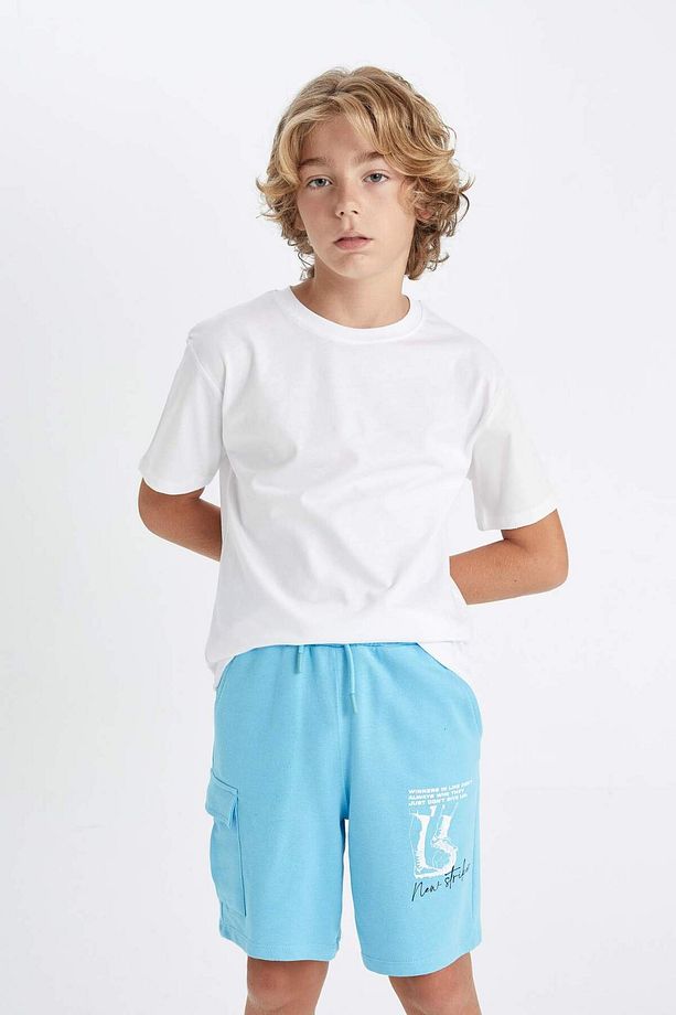 Erkek Çocuk Regular Fit Sweatshirt Kumaşı Şort D4018A824HS - 4
