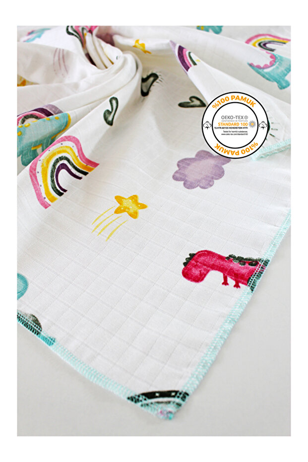 Multi-Purpose Muslin Blanket 90x90 Cm Organic P-forest