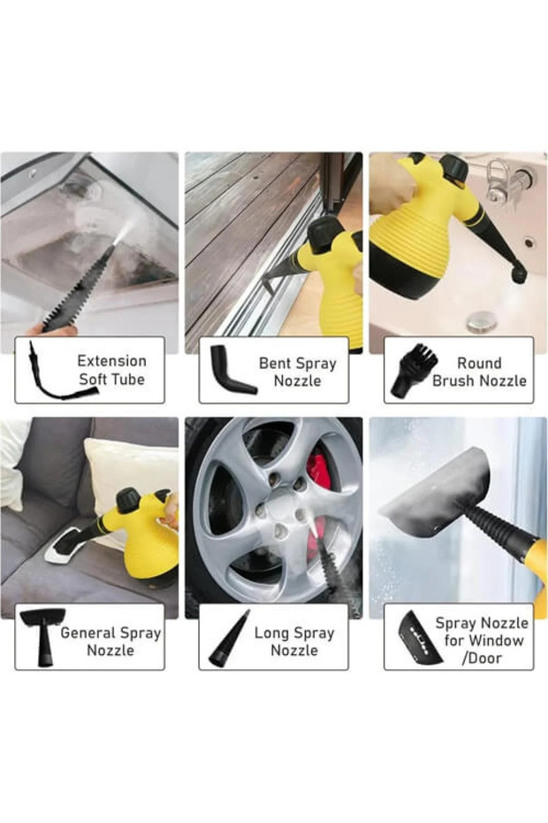 Steam Cleaning Device with 9 Accessories - 5