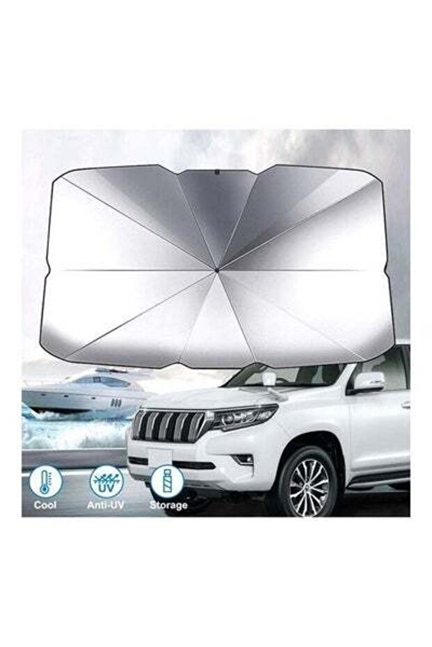 مظلة شمسية قابلة للطي للزجاج الأمامي للسيارة - 1