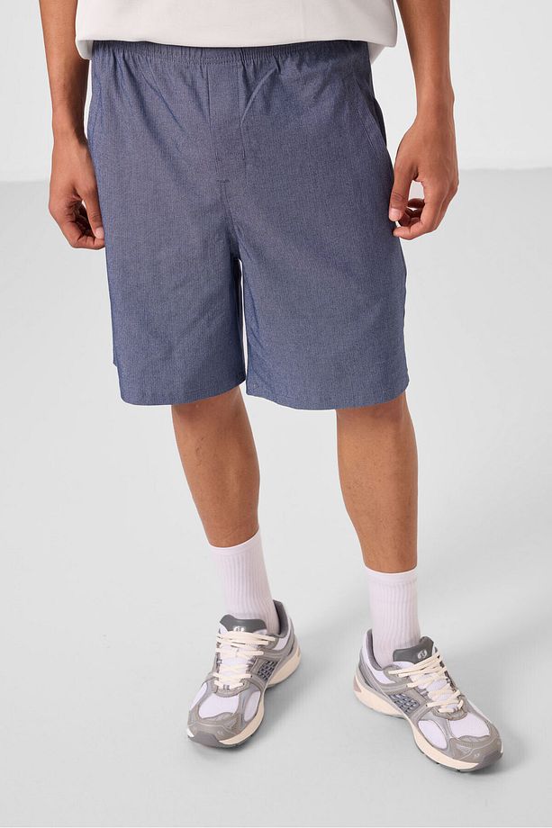 Kot Lacivert Standart Fit Dokuma Hafif Esnek Chino Erkek Şort - 81292 - 6