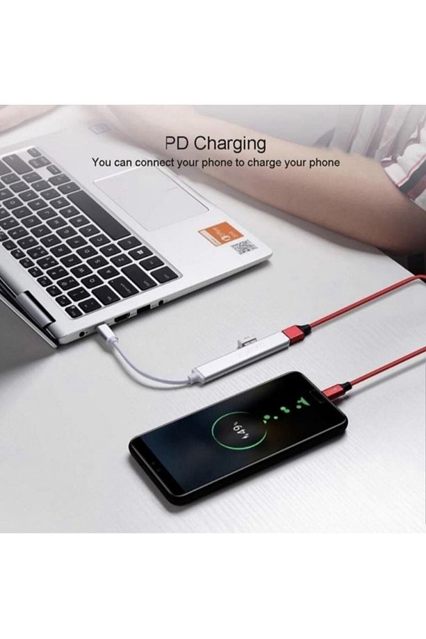 Type C Girişli Usb Çoklayıcı Usb - 4 Type-C Girişli Usb Çoğaltıcı, Usb Hub Usb 3.0 4-port Hub - 6