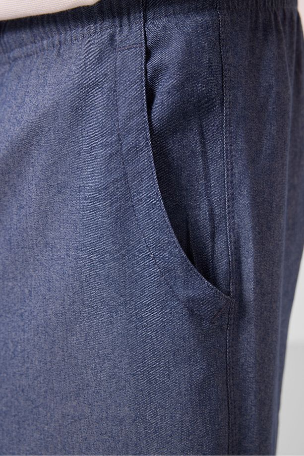Kot Lacivert Standart Fit Dokuma Hafif Esnek Chino Erkek Şort - 81293 - 4