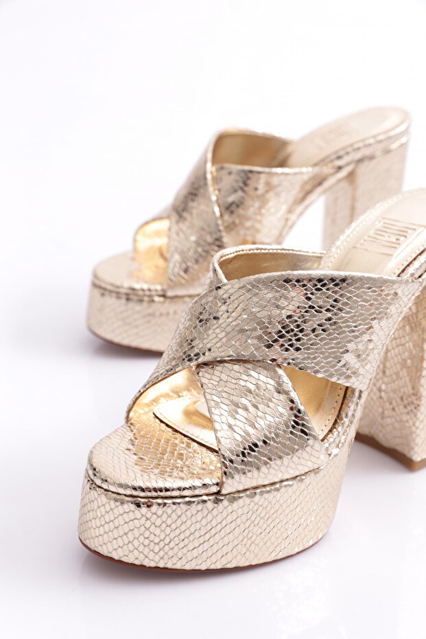 26 Kadin Kalin Taban Çapraz Şerit Terlik - 4