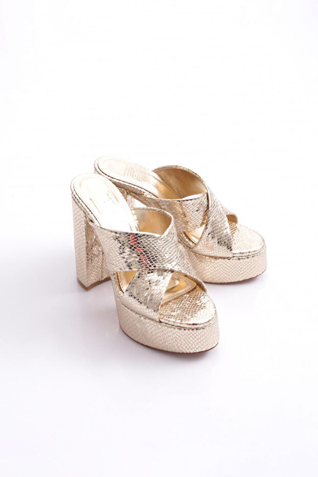 26 Kadin Kalin Taban Çapraz Şerit Terlik - 2