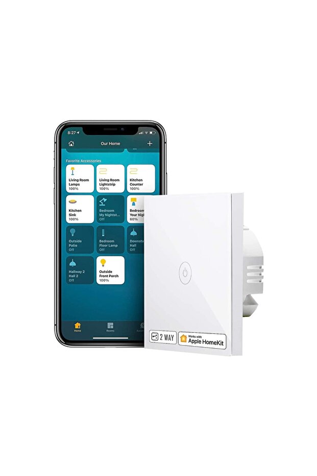 MSS550 Akıllı Anahtar Çift Yönlü Dokunmatik - 1