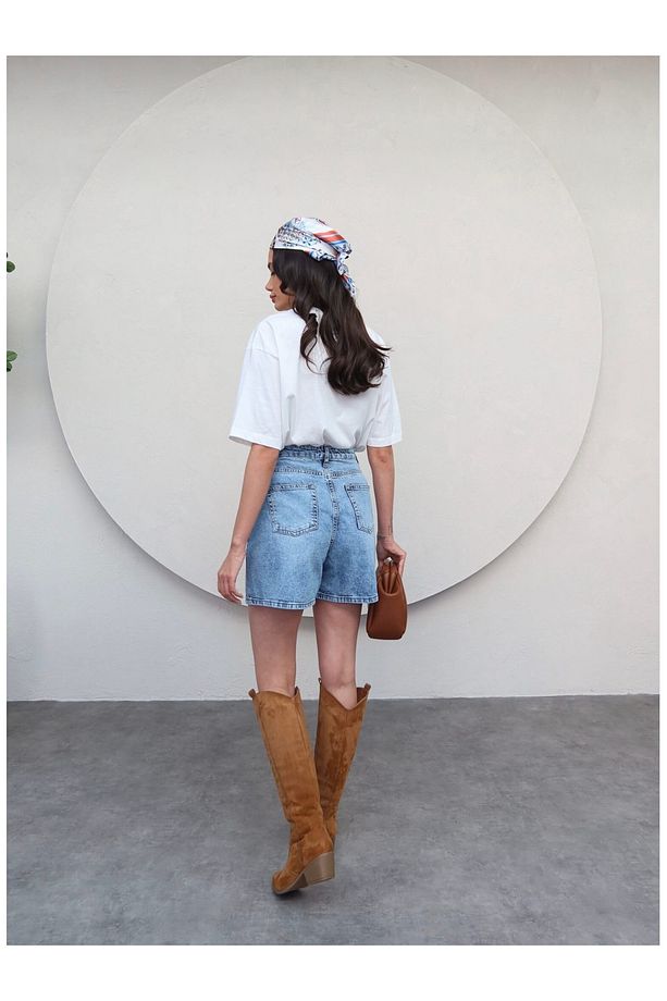 Mavi Denim Bermuda Şort - 3