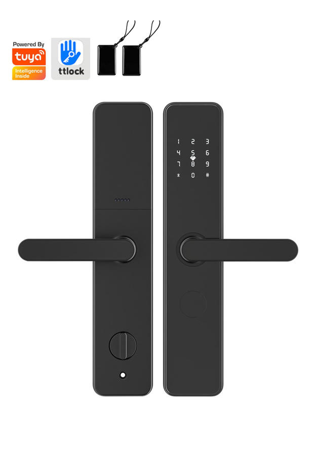 قفل بصمة الإصبع الذكي الأوتوماتيكي بالكامل من Tuya APP قفل إلكتروني قفل كلمة مرور - 1