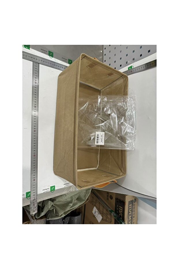 Storage Box for Clothes and Items, Textile with Metal Frame, Side Handles, Rectangular Shape, - 3