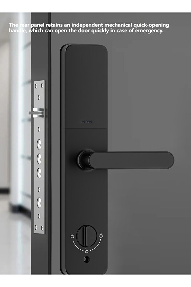 قفل بصمة الإصبع الذكي الأوتوماتيكي بالكامل من Tuya APP قفل إلكتروني قفل كلمة مرور - 3