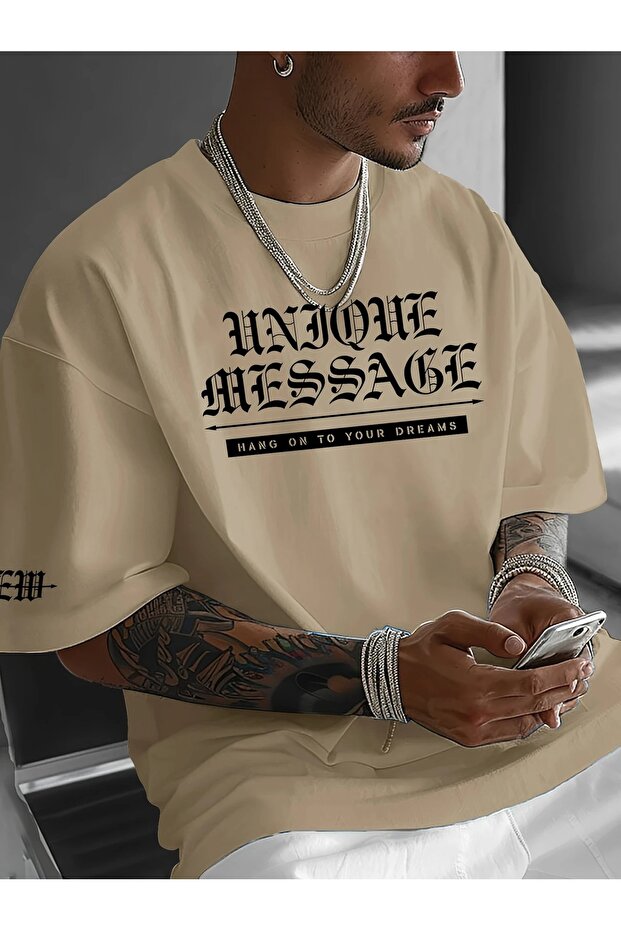 Stylish Printed Casual T-Shirt for Men - Comfortable Crew Neck, Short Sleeve, Summer Top