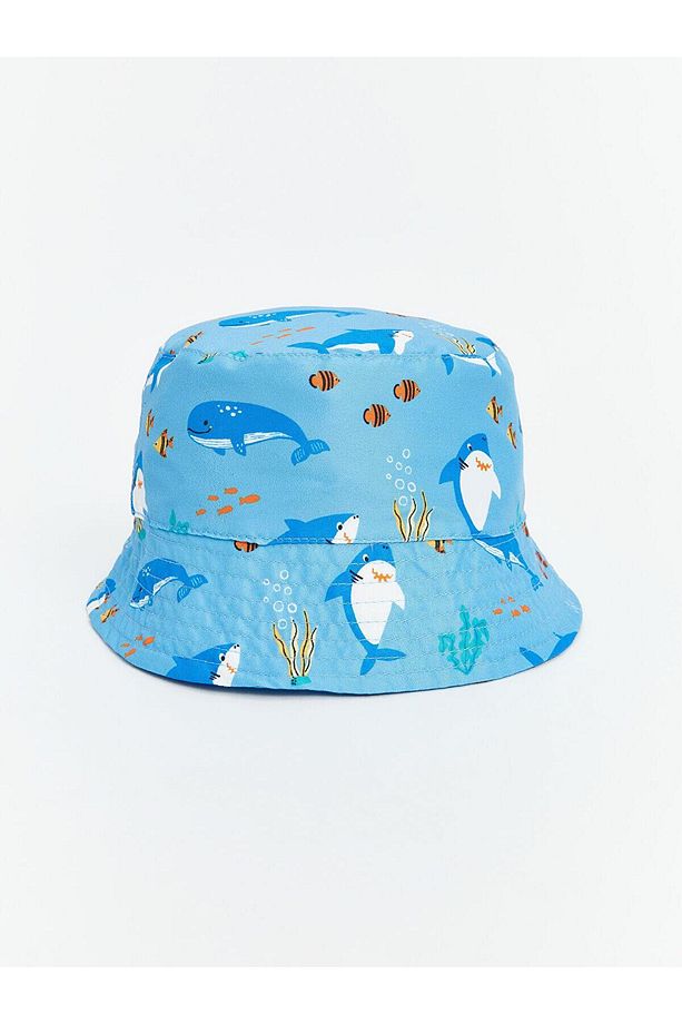 Baskılı Erkek Bebek Bucket Şapka (S5) - 1