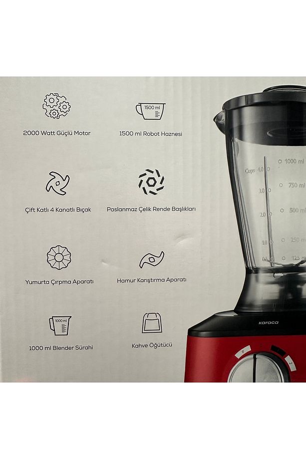 PREMİUM Mastermaid Power Multifunctional 10 In 1 Mutfak Robotu, Blender Seti 2000w - 8
