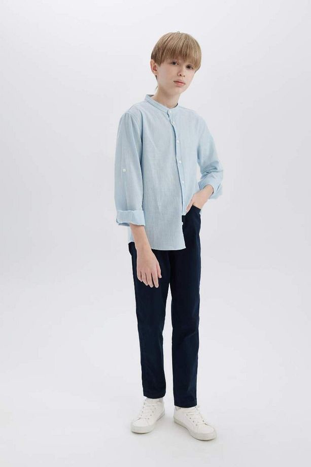 Erkek Çocuk Düz Paça Basic Düz Gabardin Pantolon X4224a625sm - 7