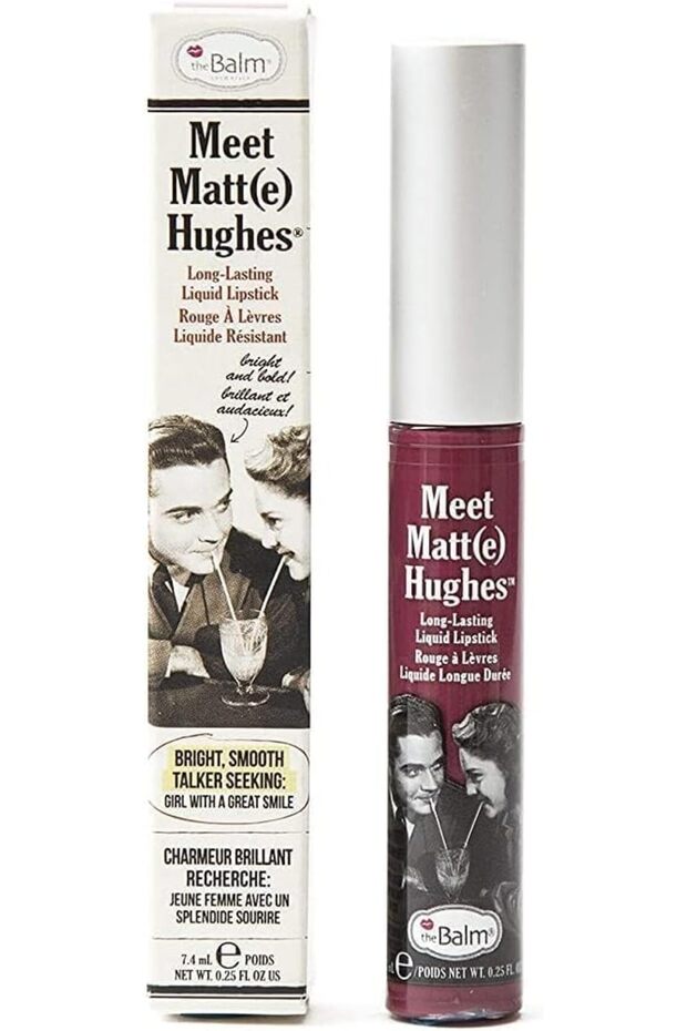 theBalm Meet Matte Hughes Liquid Cosmetics Lipstick - Faithful, 7.4 ml