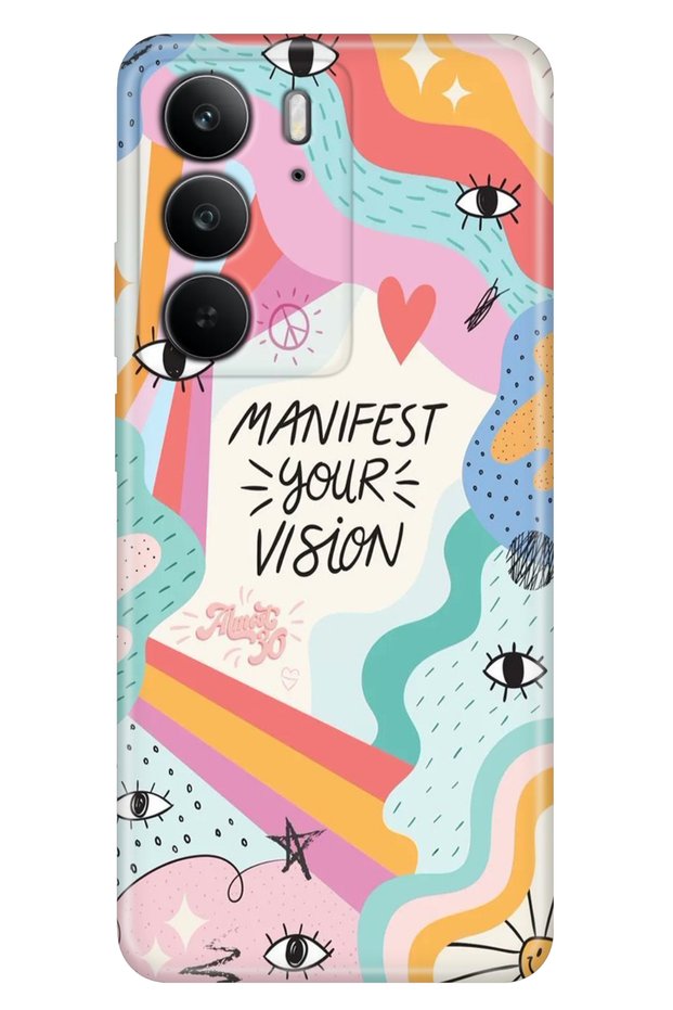 C75 (Rmx3941) Case Colorful Silicone Printed Tpu Manifest Your Vision