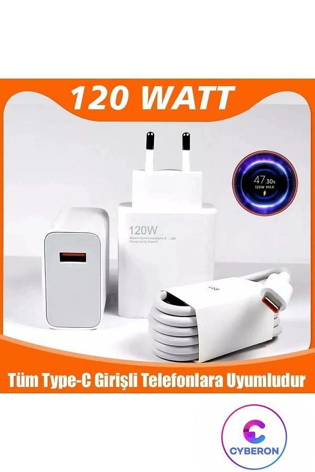 Type C 120 Watt Hızlı Şarj Aleti - 1