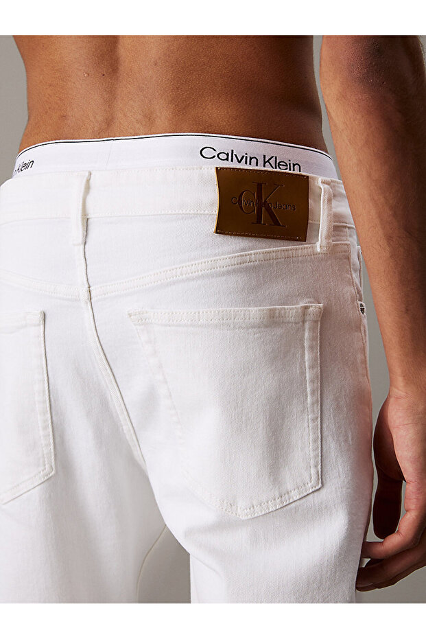 Erkek Mavi Slim Fit Pantolon - 3