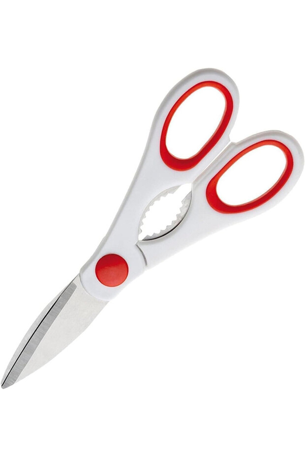 KITCHEN SCISSORS WHITE&RED - 1