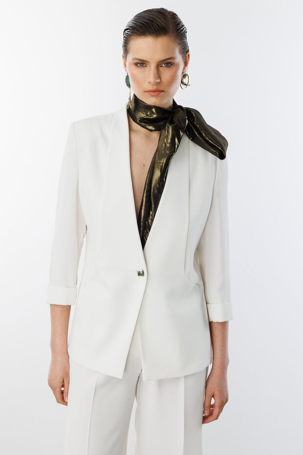 Tek Düğme Duble Kol Ceket - 1