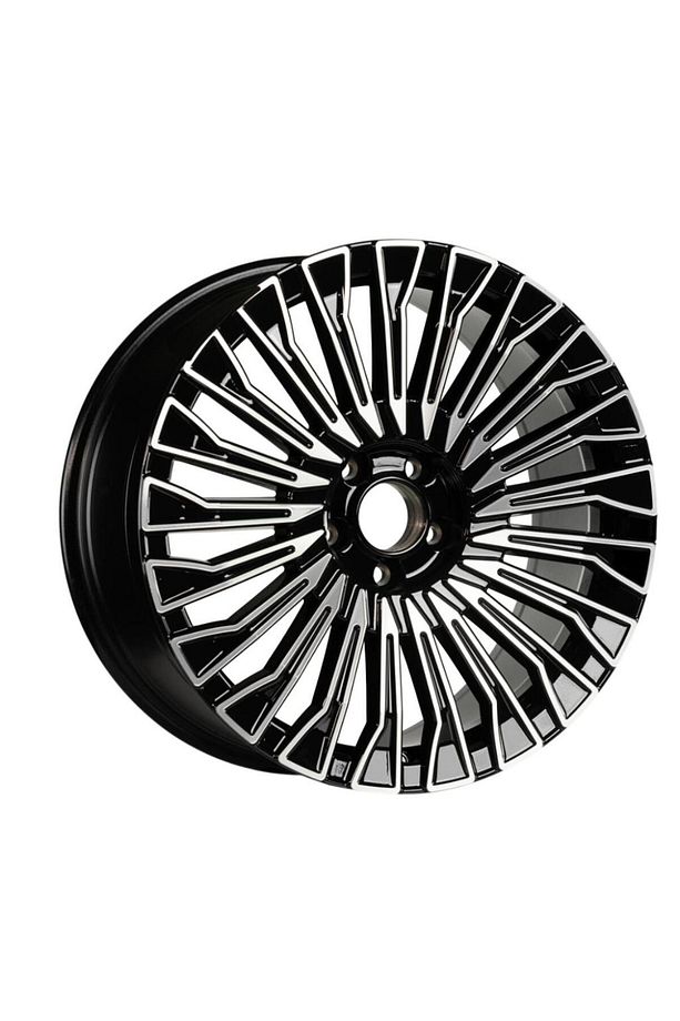 -s1022-01 8.0x18" -5x112 Et38 66.6 Deep Black Diamond Gloss Jant (4 ADET) - 1