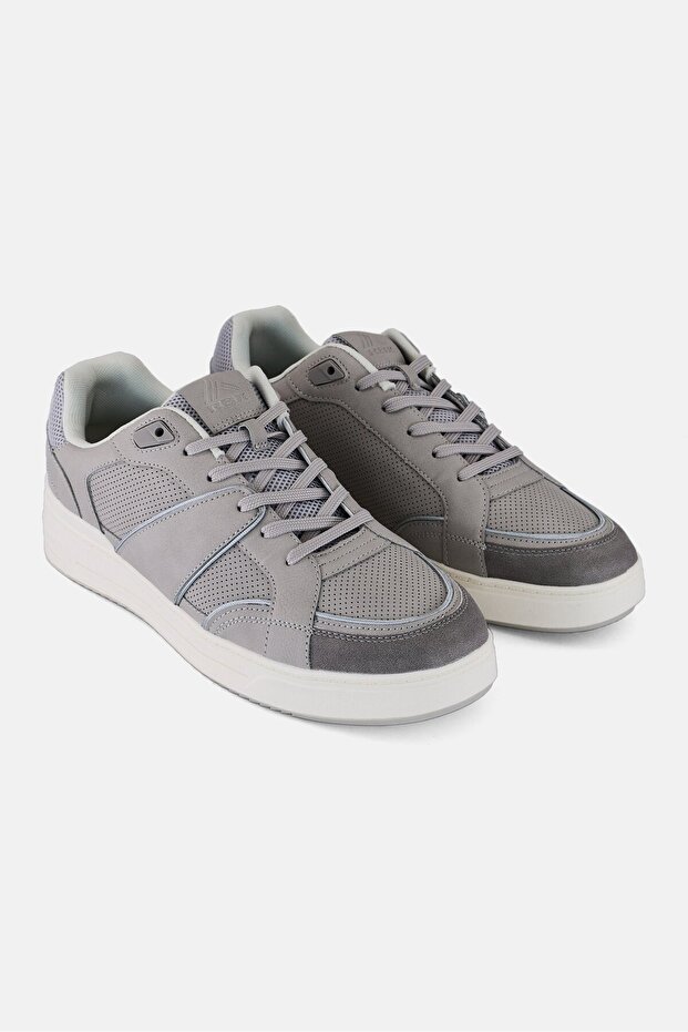 Men Lace Up Outdoor Shoes, Grey