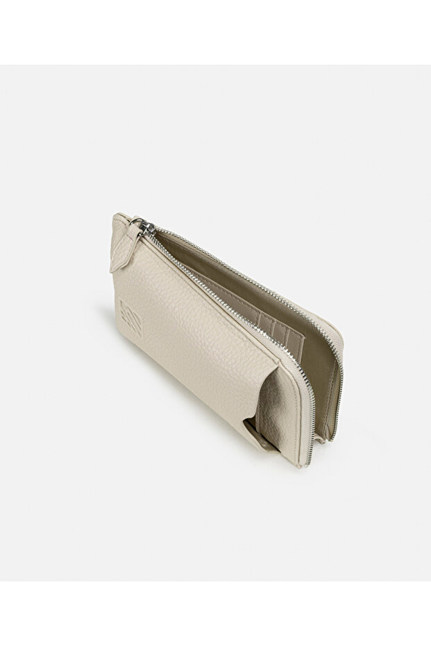 Monogram baskılı deri görünümlü çanta - 4