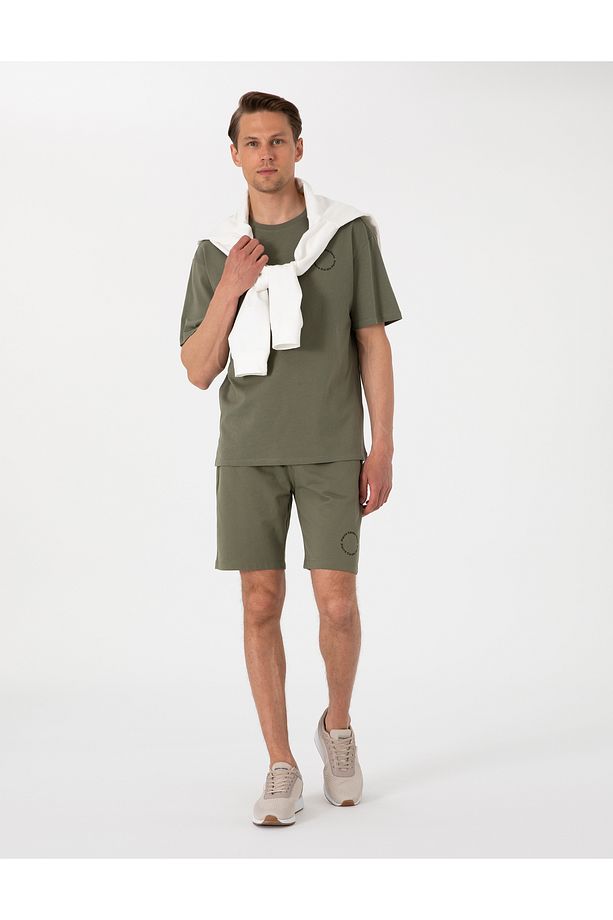 Haki Regular Fit Örme Şort 50310107-VR027 - 1