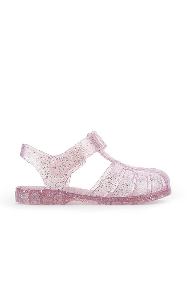 Clasıca Crystal Kids Transparent Pink Sandals S10329-Igr280