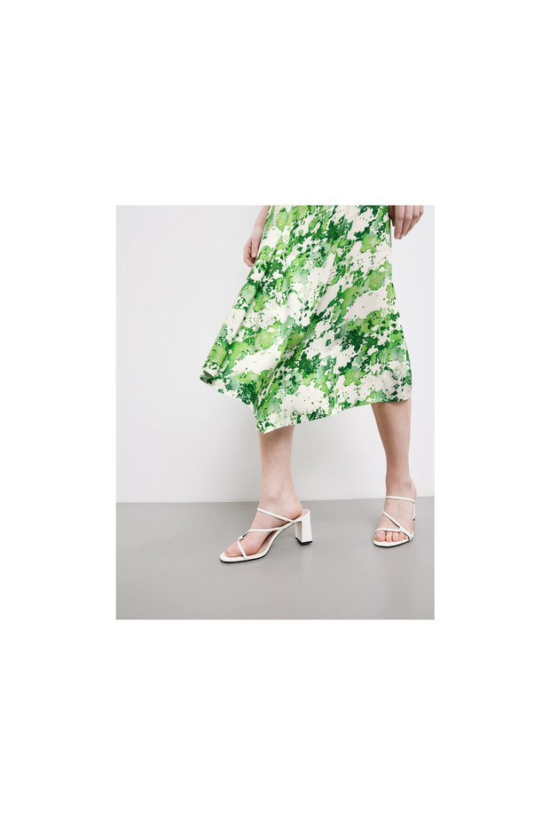 Faltenrock für Damen in gardengreengemustert - 5