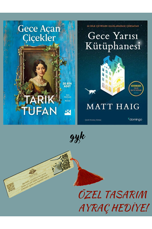 Gece Açan Çiçekler ve Gece Yarısı Kütüphanesi 2'li SET (AYRAÇ HEDİYELİ!)
