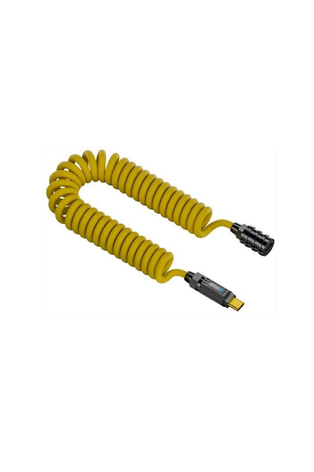 20 Gbps 140 w destekli Type-C To Type-C Dişi Kablo Coiled 1.8 metre - 1