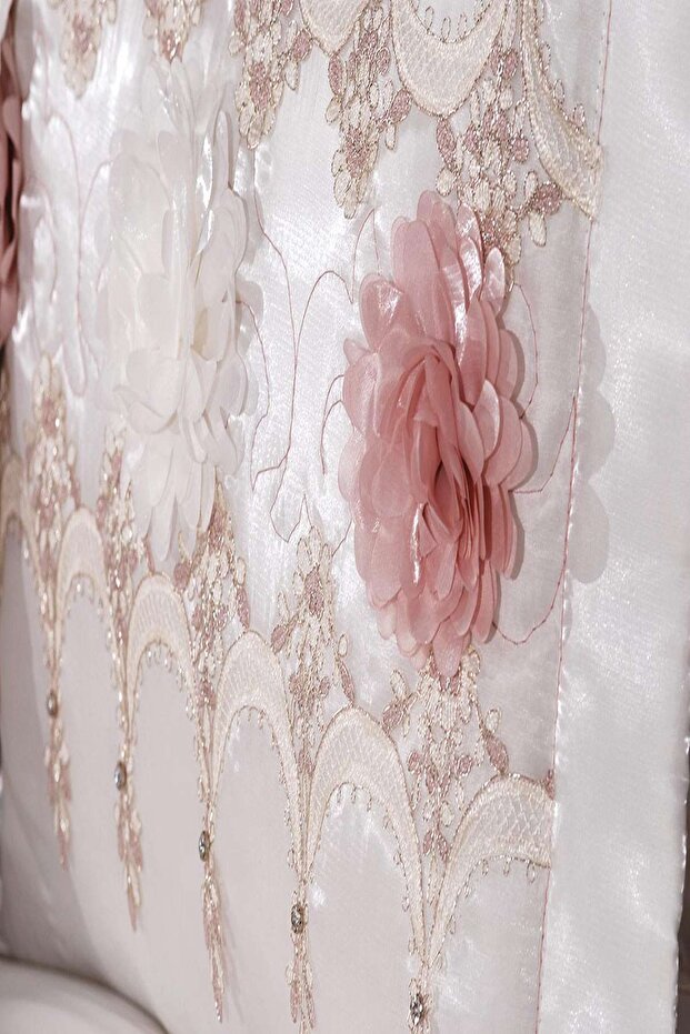 غطاء سرير من الساتان مكون من 4 قطع من ASMA - 2