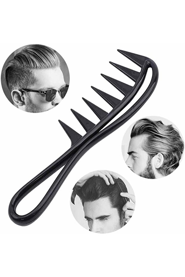 Wide Teeth Comb Detangling Afro Wide Spacing Teeth Comb Anti-Static for Long, Thick, Curly, Wet, Dry
