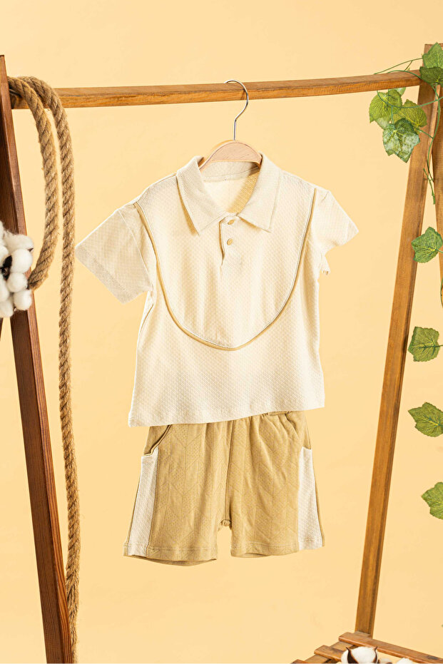 Girl Boy Baby Kids Natural Comfortable 2-Piece Set Cotton Trend Fashion Top Bottom Set